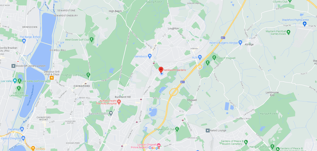 Loughton-Dog-Grooming-Map